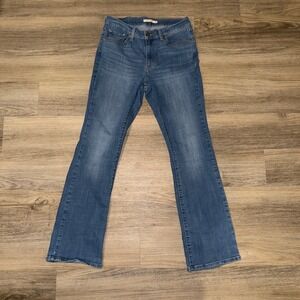 Levi's Classic Bootcut Jeans Medium Wash Stretch Denim Women 8M W29 L32